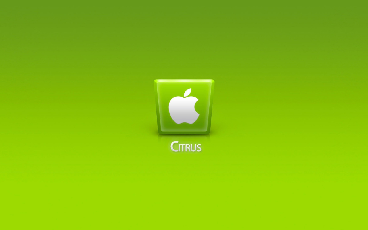 Das Apple Citrus Wallpaper 1280x800