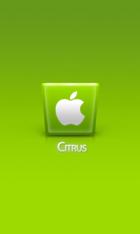 Fondo de pantalla Apple Citrus 480x800