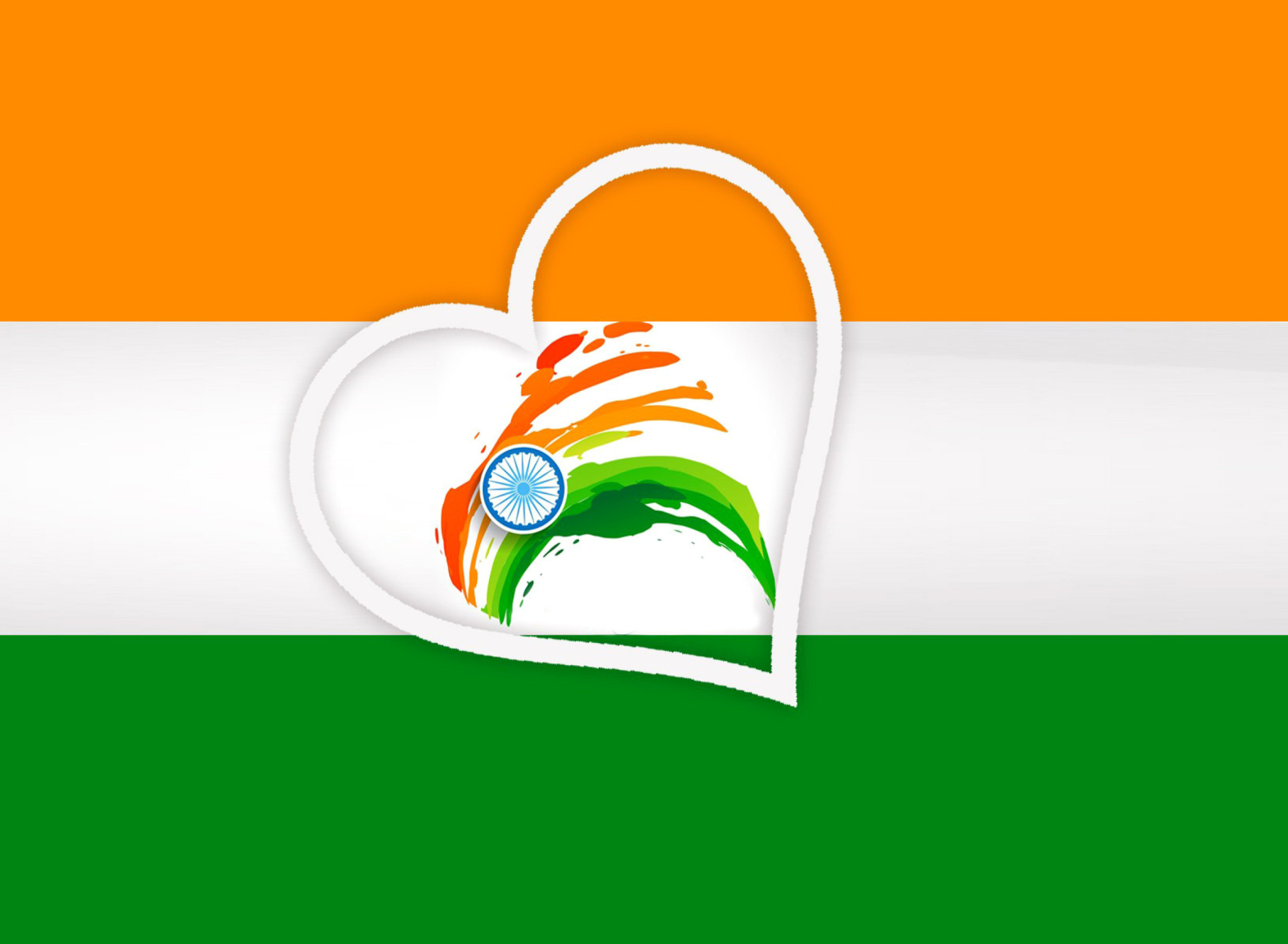 Sfondi Happy Independence Day of India Flag 1920x1408