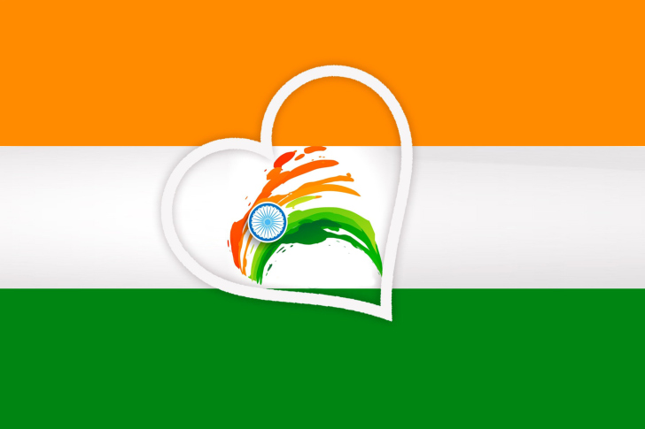 Das Happy Independence Day of India Flag Wallpaper