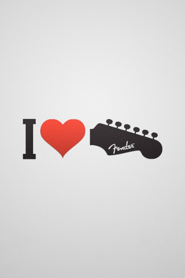 Fondo de pantalla I Love My Guitar 640x960