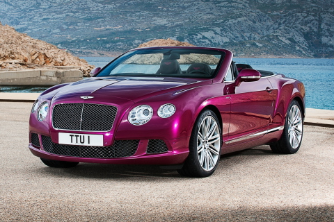 Fondo de pantalla Bentley Continental GT Speed Convertible 480x320