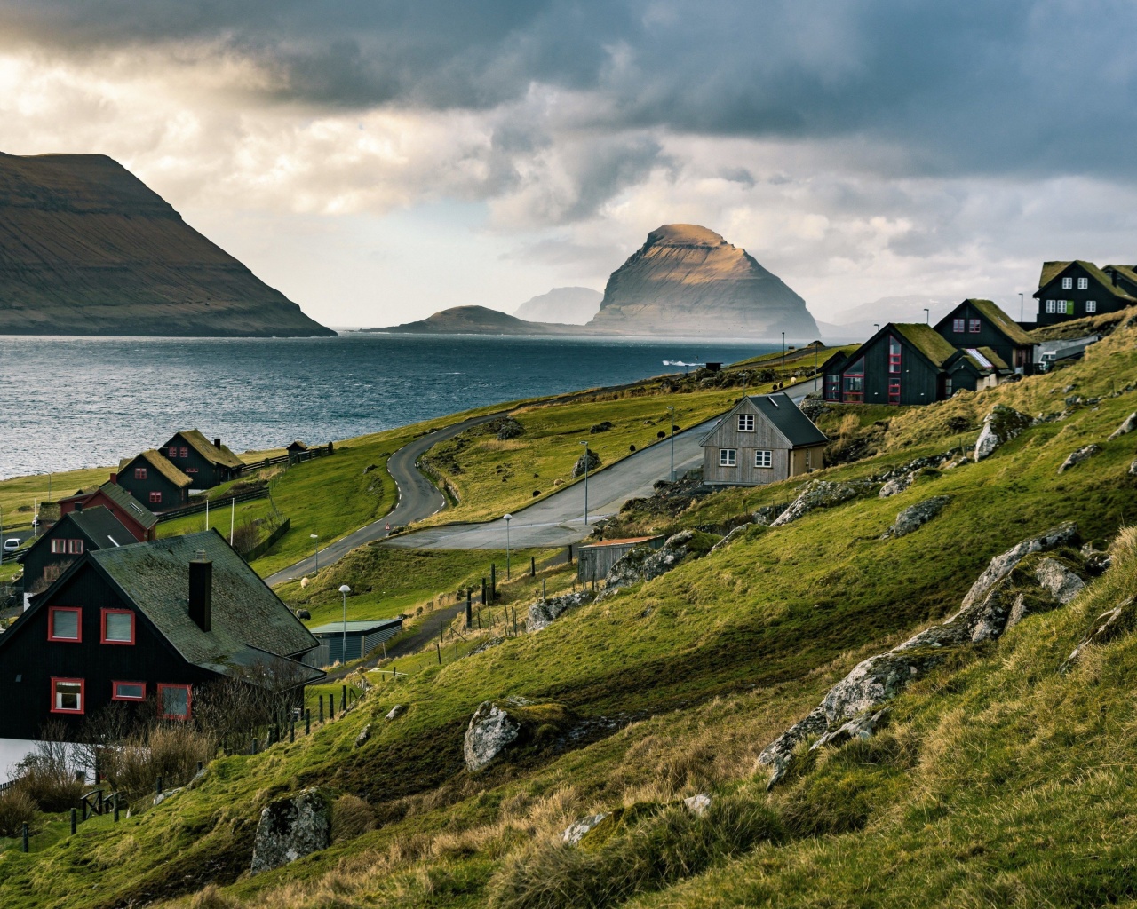 Screenshot №1 pro téma Faroe Islands Tour Saksun 1280x1024