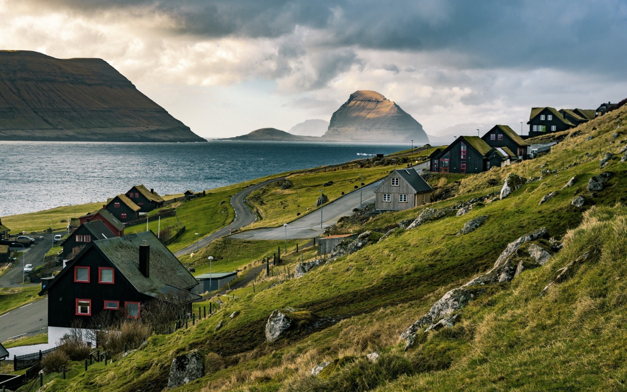Screenshot №1 pro téma Faroe Islands Tour Saksun 1280x800