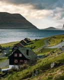 Sfondi Faroe Islands Tour Saksun 128x160