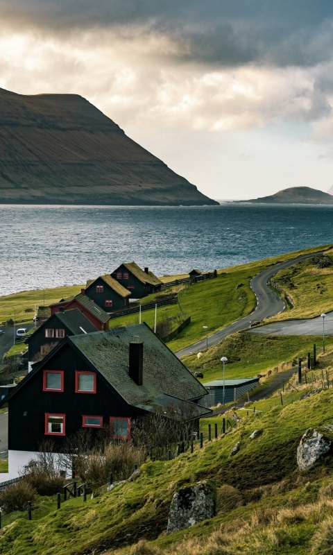 Faroe Islands Tour Saksun wallpaper 480x800