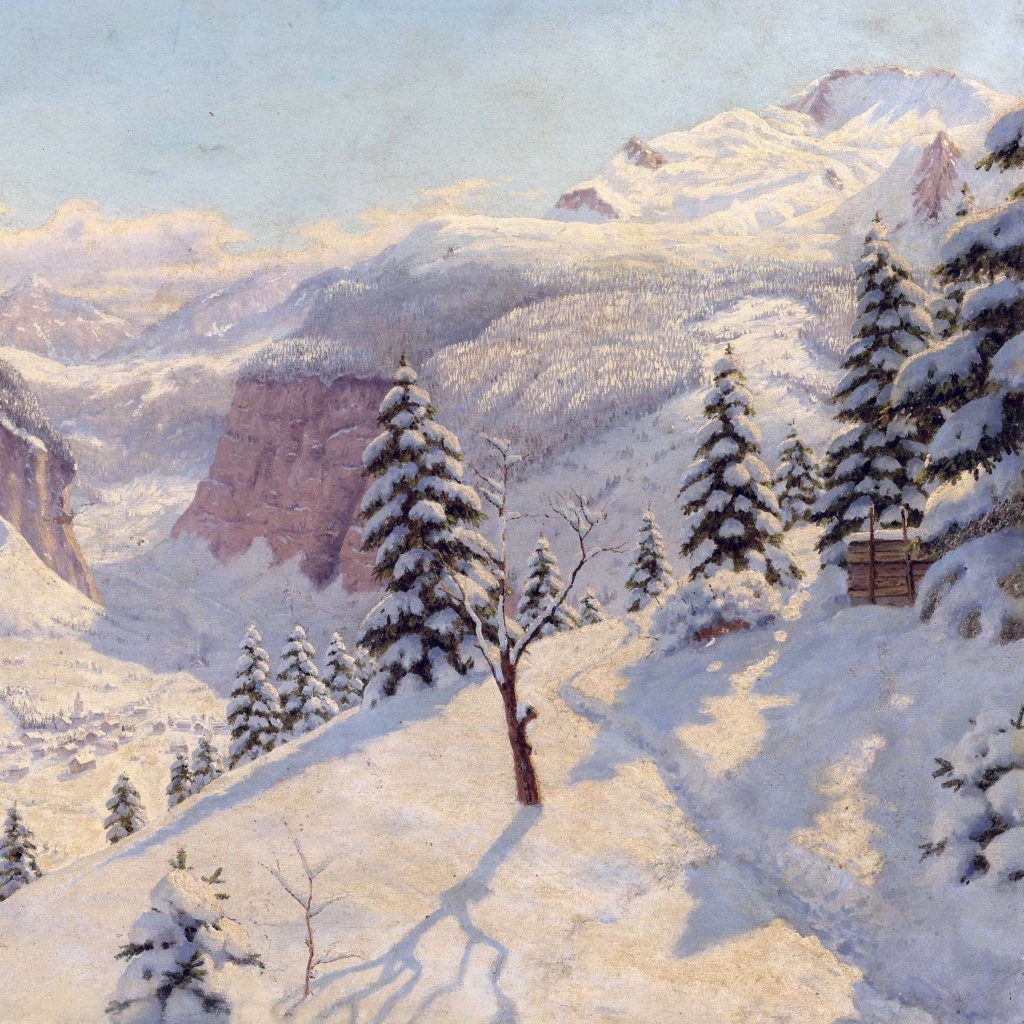 Beautiful Winter In Boris Bessonov Painting screenshot #1 1024x1024
