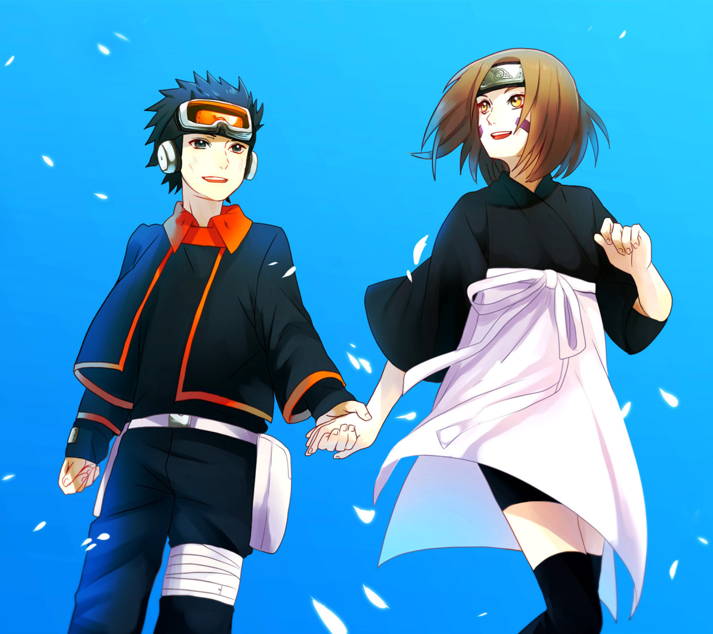 Rin Nohara, Obito Uchiha wallpaper 1440x1280