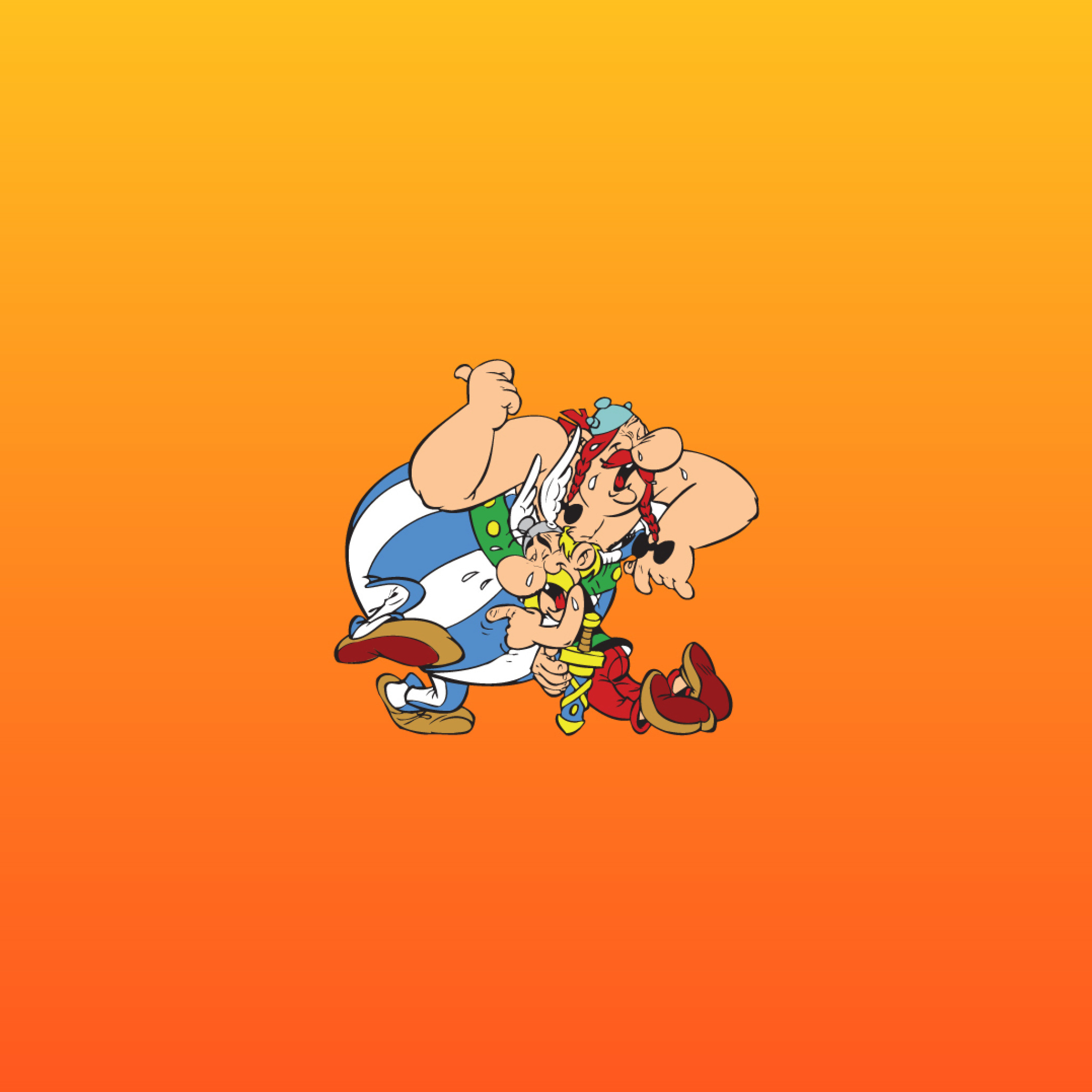 Das Asterix and Obelix Wallpaper 2048x2048
