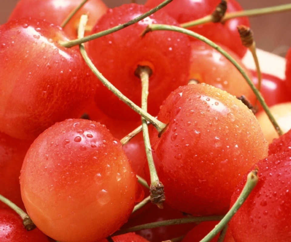 Cherries wallpaper 960x800