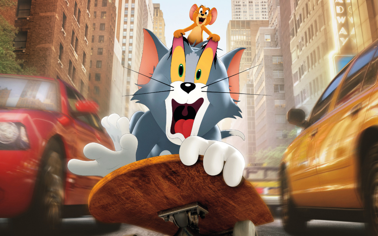 Обои Tom and Jerry Movie Poster 1280x800