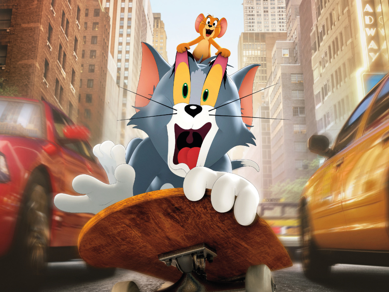 Обои Tom and Jerry Movie Poster 1280x960