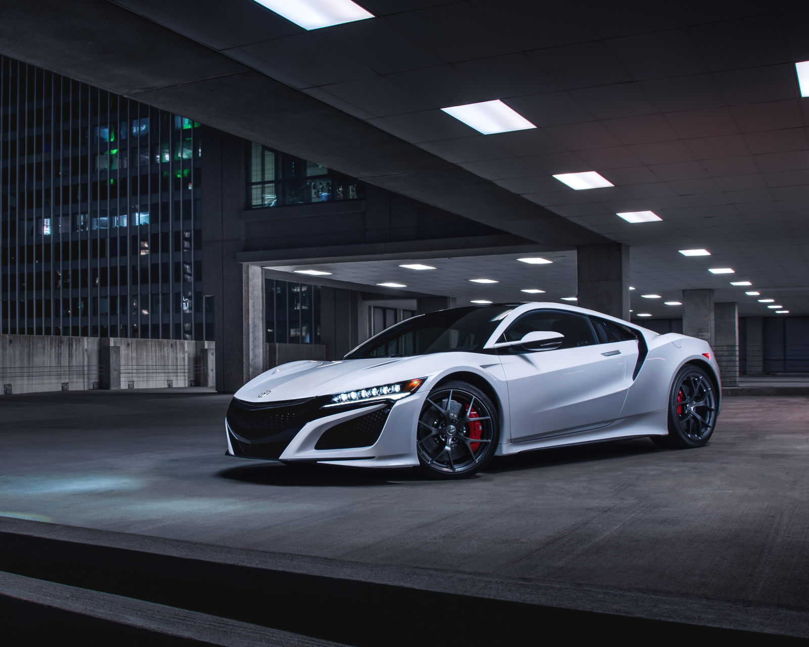 Das Acura NSX in Garage Wallpaper 1600x1280