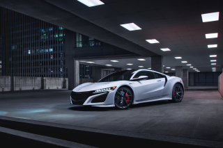 Acura NSX in Garage Background for Android, iPhone and iPad