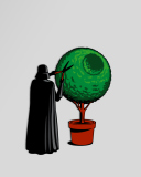Fondo de pantalla Darth Vader Funny Illustration 128x160