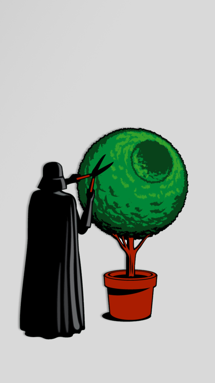 Darth Vader Funny Illustration screenshot #1 750x1334