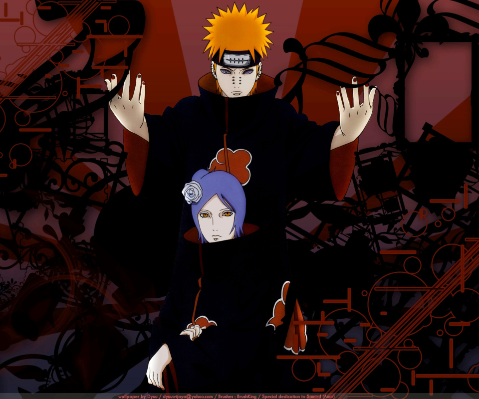 Screenshot №1 pro téma Naruto: Pein & Konan 960x800