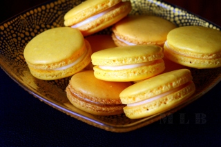 Yellow Macarons Wallpaper for Android, iPhone and iPad