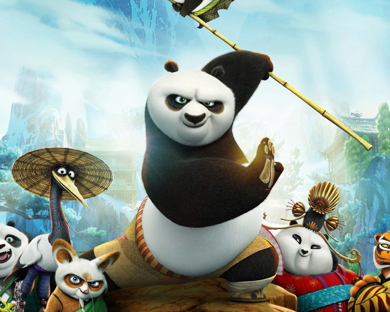 Обои Kung Fu Panda 3 1280x1024