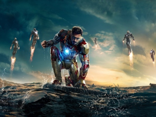 Sfondi Robert Downey Jr. As Iron Man 320x240