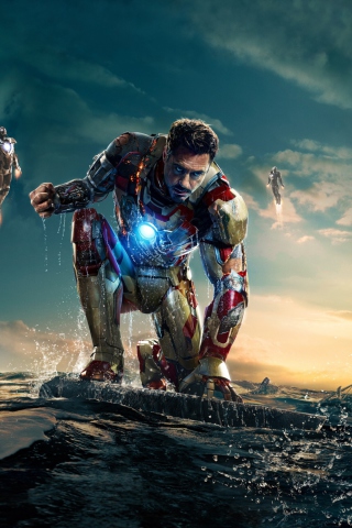Robert Downey Jr. As Iron Man wallpaper 320x480