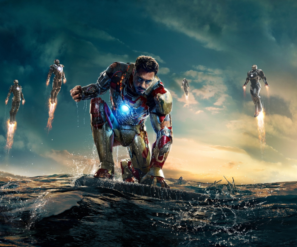 Обои Robert Downey Jr. As Iron Man 960x800