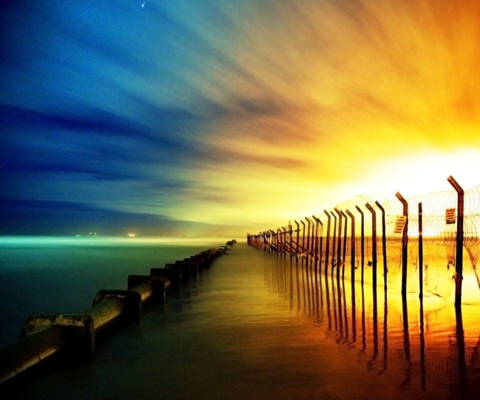 Day And Night wallpaper 960x800