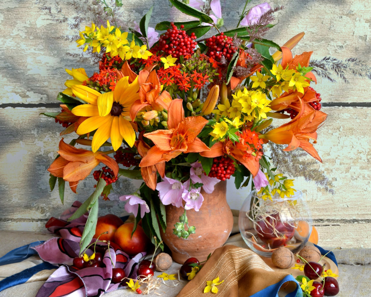 Das Autumn Bouquet Wallpaper 1280x1024