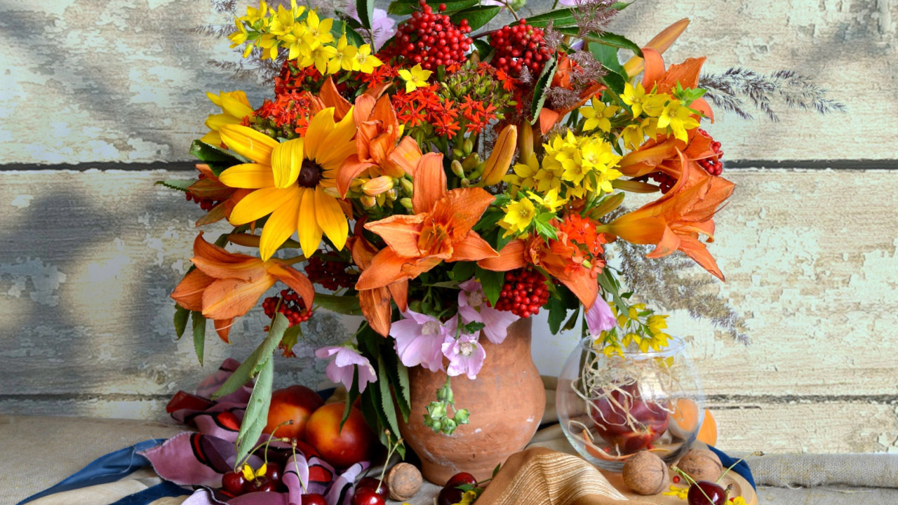 Fondo de pantalla Autumn Bouquet 1280x720