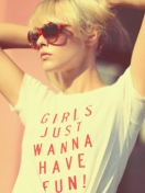 Girls Just Wanna Have Fun T-Shirt wallpaper 132x176