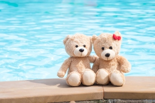 Handmade Teddy Bears Background for Android, iPhone and iPad