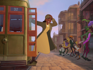 Das The Princess and The Frog Wallpaper 320x240