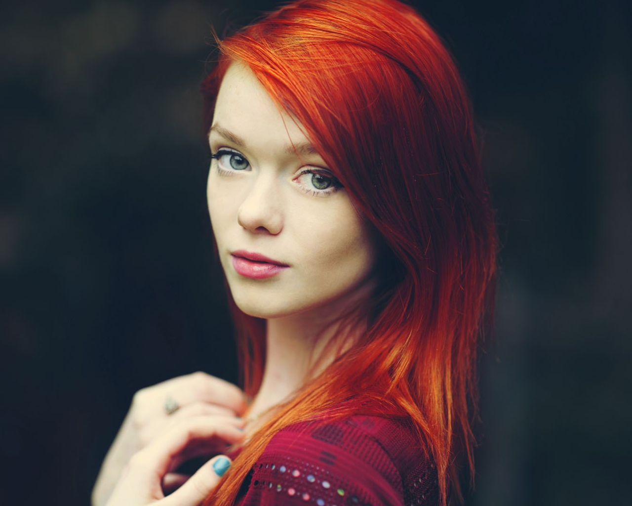 Sfondi Redhead Girl 1280x1024