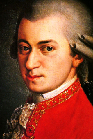 Wolfgang Amadeus Mozart wallpaper 320x480
