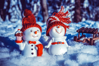 Snowman HD Wallpaper for Android, iPhone and iPad