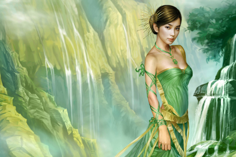 Screenshot №1 pro téma Fantasy Girl 480x320