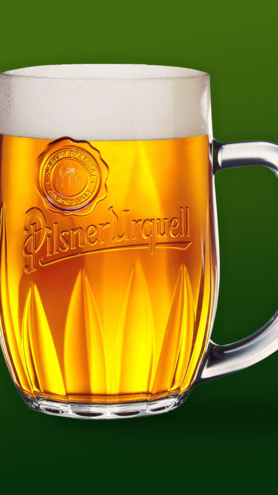 Sfondi Czech Original Beer - Pilsner Urquell 1080x1920