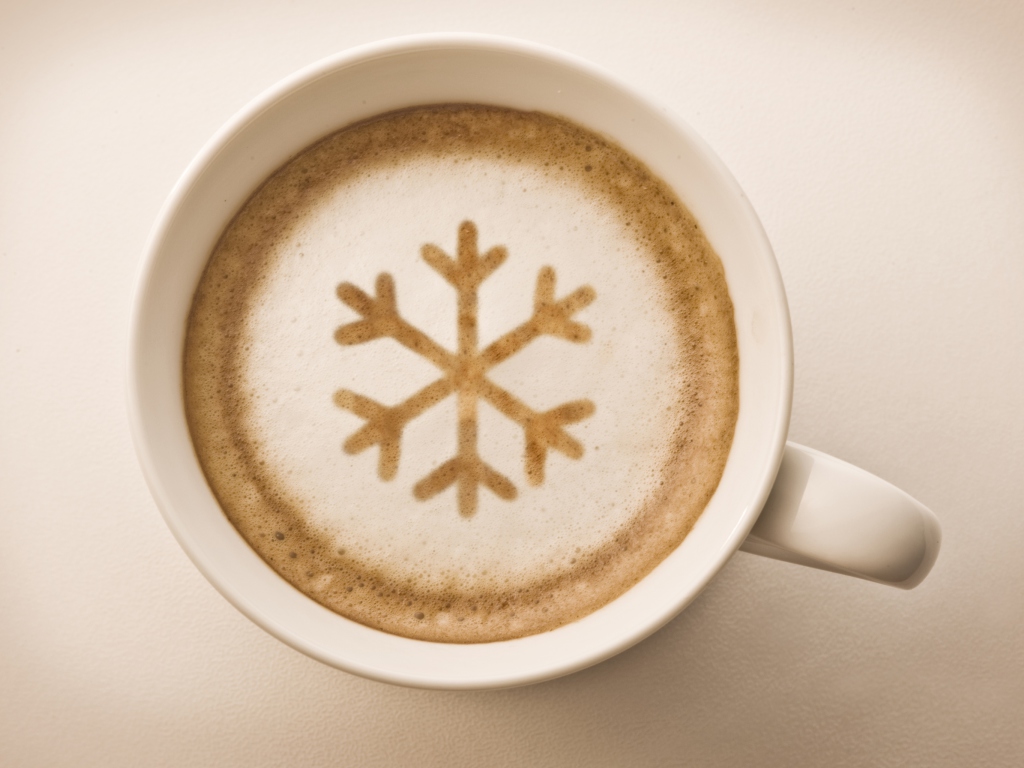 Screenshot №1 pro téma Snowflake Capuccino 1024x768