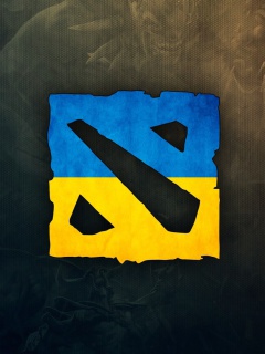 Sfondi Dota 2 Ukrainian Flag 240x320