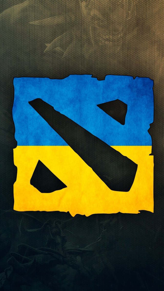 Das Dota 2 Ukrainian Flag Wallpaper 640x1136