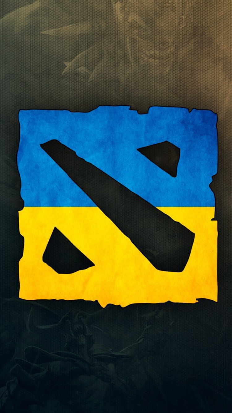 Das Dota 2 Ukrainian Flag Wallpaper 750x1334