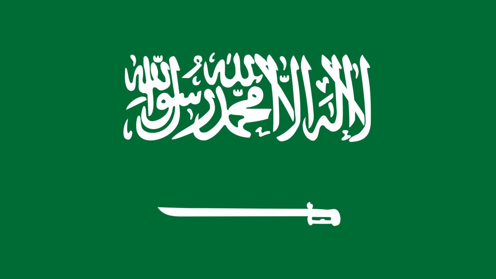 Fondo de pantalla Flag Of Saudi Arabia 1600x900