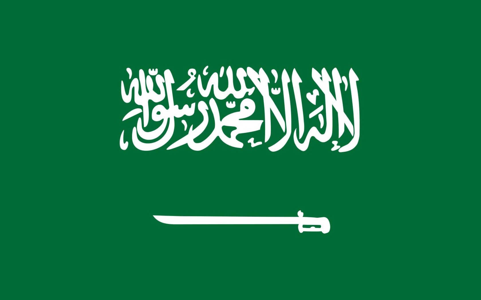 Screenshot №1 pro téma Flag Of Saudi Arabia 1680x1050