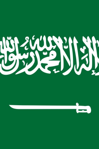 Das Flag Of Saudi Arabia Wallpaper 320x480