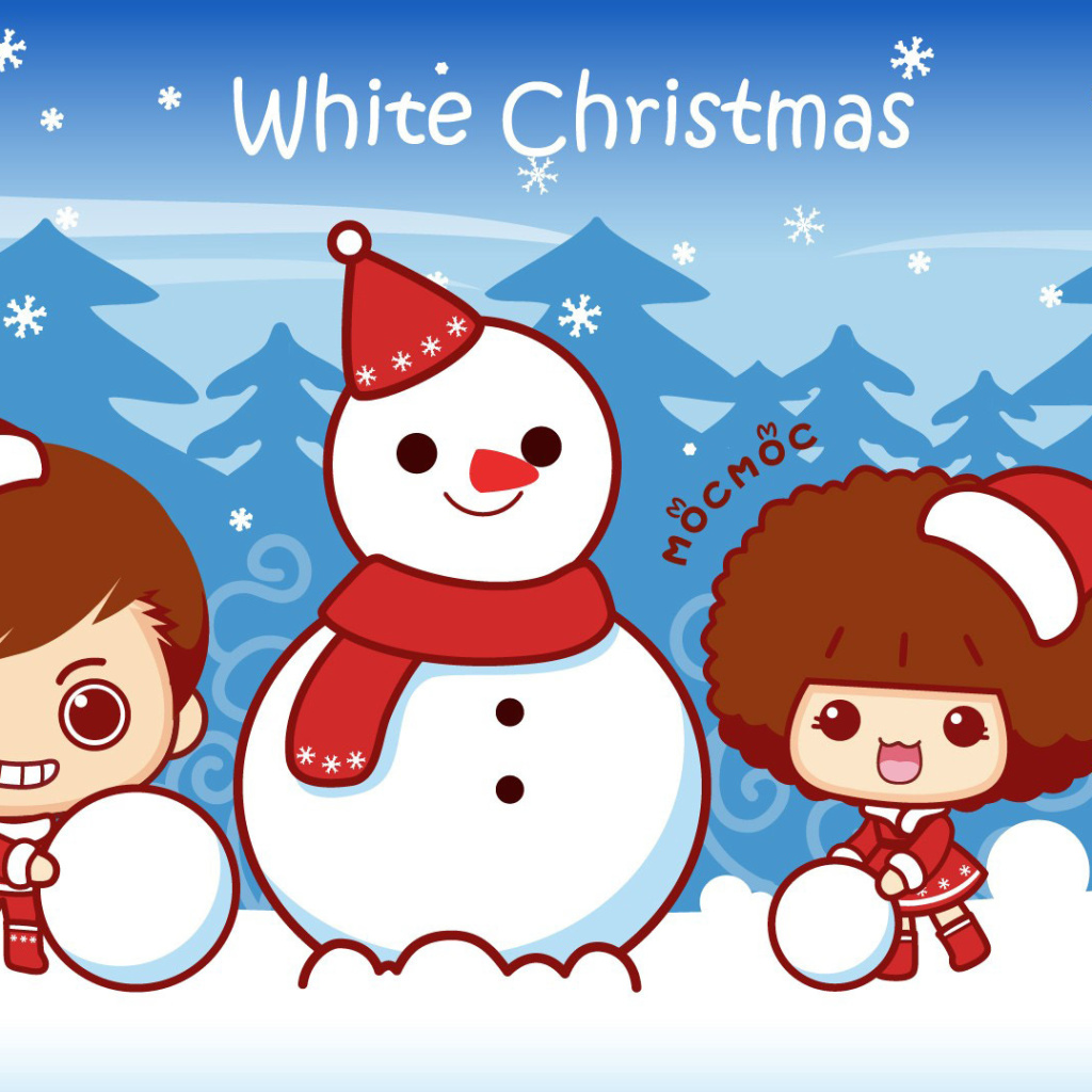 Das Original Christmas Wallpaper 1024x1024