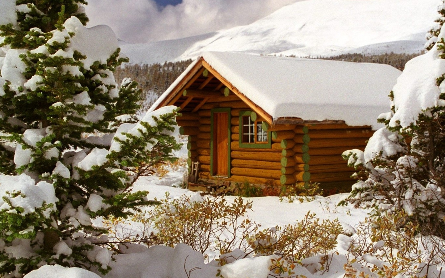 Screenshot №1 pro téma Cozy winter house 1440x900