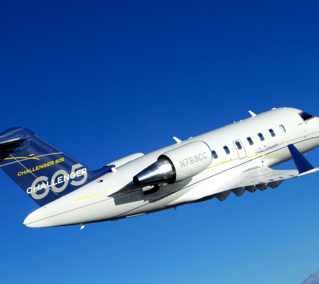 Fondo de pantalla Bombardier Challenger 605, Aviation 1080x960