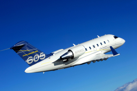 Fondo de pantalla Bombardier Challenger 605, Aviation 480x320