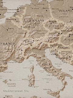 Das Map Of Europe Wallpaper 240x320