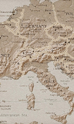 Fondo de pantalla Map Of Europe 240x400